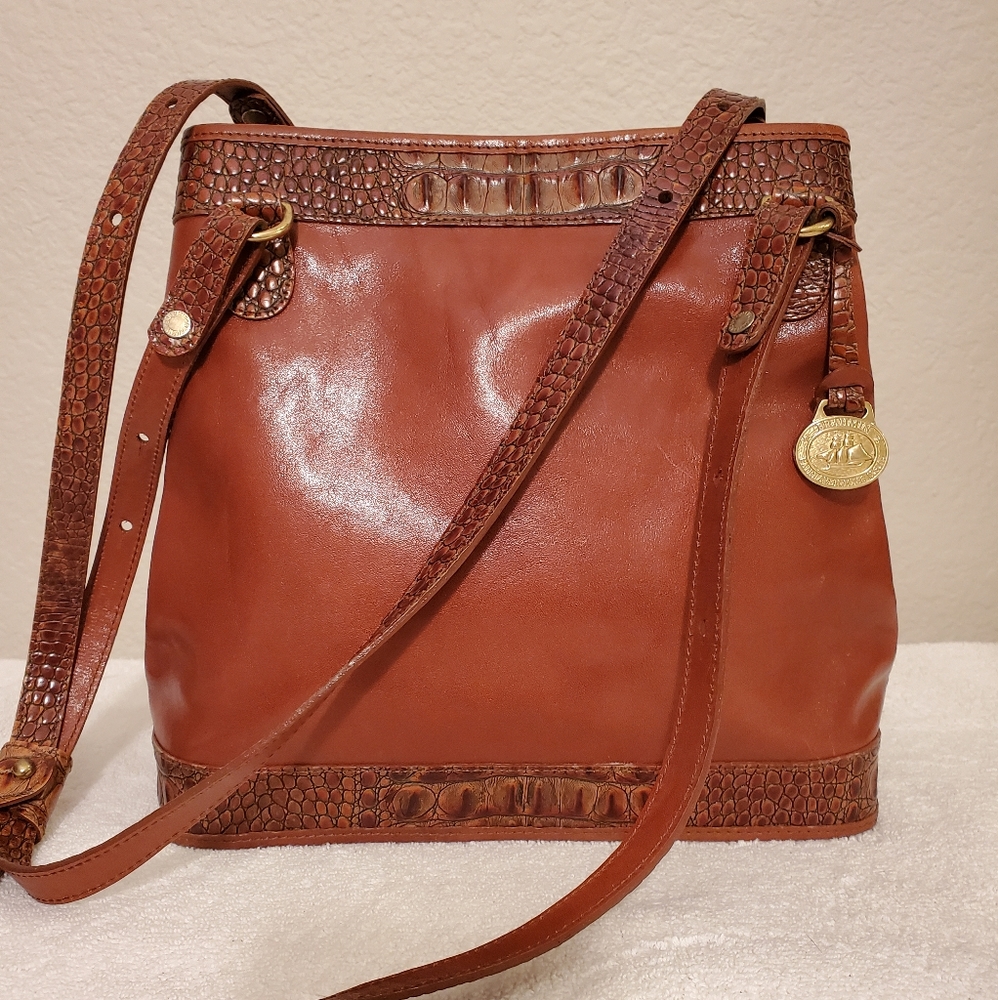 Brahmin shoulder bag. Brown Great condition Used once